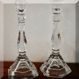 G03. Glass candlesticks. 